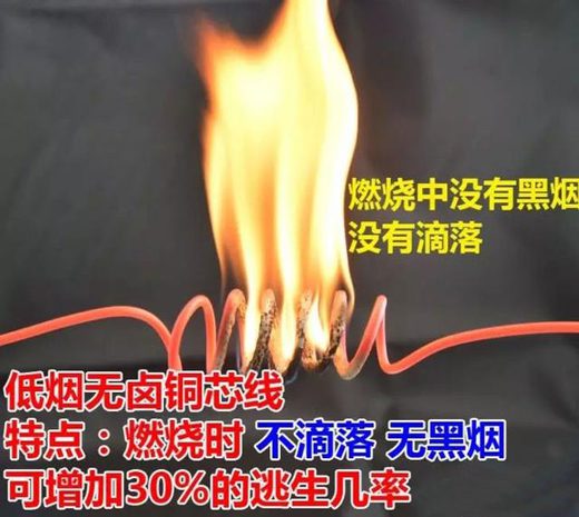 焚燒時(shí)不會(huì)宣布有毒煙霧的環(huán)保型電纜